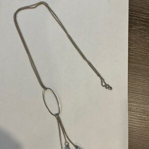 Silver chain with hanging charms